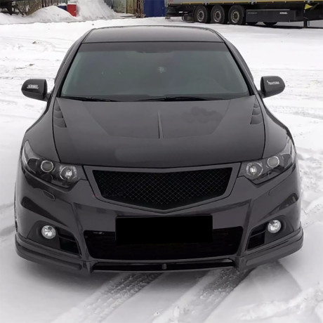 Вставка между клыками переднего бампера Modulo для Honda Accord (VIII gen)(2008-2013) купить недорого с доставкой в Люберцы