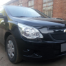 Защита радиатора "Standart" Chevrolet Cobalt (2013-н.в.) низ, чёрная купить недорого с доставкой в Люберцы