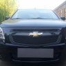 Защита радиатора "Standart" Chevrolet Cobalt (2013-н.в.) низ, чёрная купить недорого с доставкой в Люберцы