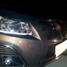 Защита радиатора "Standart" Chevrolet Cruze (2012-2015) верх, чёрная купить недорого с доставкой в Люберцы