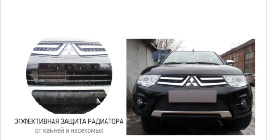Защита радиатора "Standart" Chevrolet Cruze (2012-2015) верх, чёрная купить недорого с доставкой в Люберцы