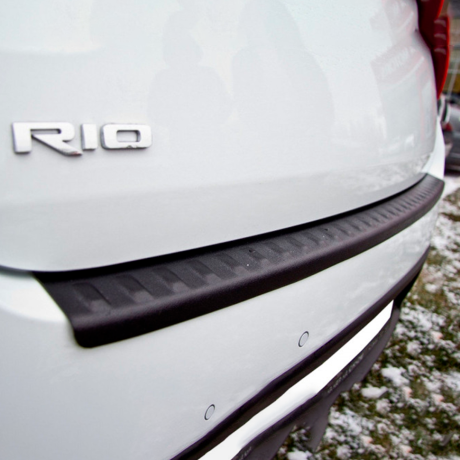 Защитная накладка на задний бампер KIA Rio (2017-н.в., седан) купить недорого с доставкой в Люберцы