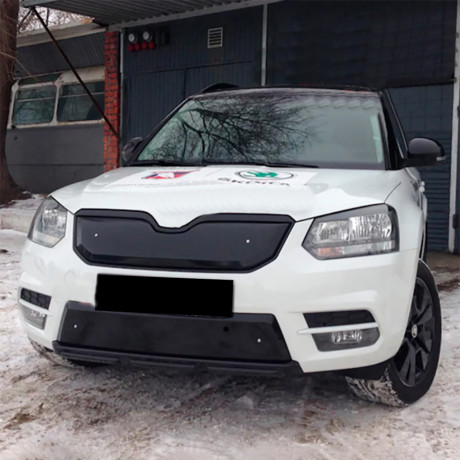 Зимний экран нижний, (текстурный пластик) для Skoda Yeti City (2013-2018) купить недорого с доставкой в Люберцы