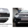 Защита радиатора "Standart" Chevrolet Lacetti седан (2004-2013) чёрная купить недорого с доставкой в Люберцы