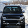 Накладка (юбка) переднего бампера "Broomer Design" (Без ДХЛ) для Mitsubishi Pajero IV (2006-2015) купить недорого с доставкой в Люберцы