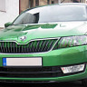 Спойлер переднего бампера (текстурный пластик) для Skoda Rapid (2012-н.в.) купить недорого с доставкой в Люберцы