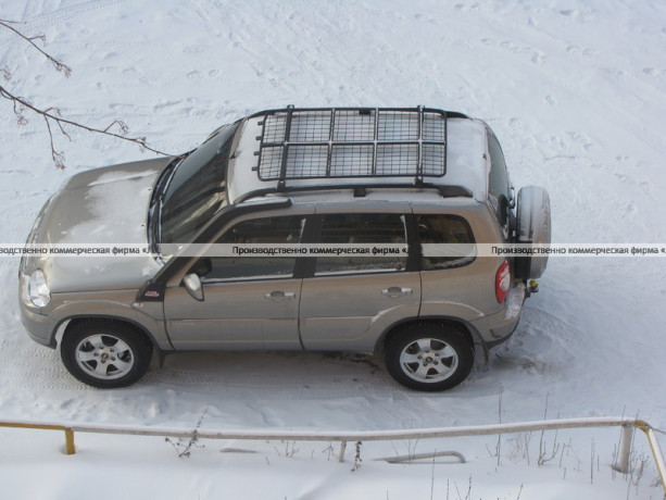 Платформа "Спринт" на B@3 2123 "Chevrolet Niv@" установка на штатные рейлинги купить недорого с доставкой в Люберцы
