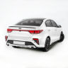 Бампер задний "Kudos" под раздвоенный глушитель для Kia Rio (2017-2020) купить недорого с доставкой в Люберцы