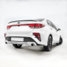 Бампер задний "Kudos" под раздвоенный глушитель для Kia Rio (2017-2020) купить недорого с доставкой в Люберцы