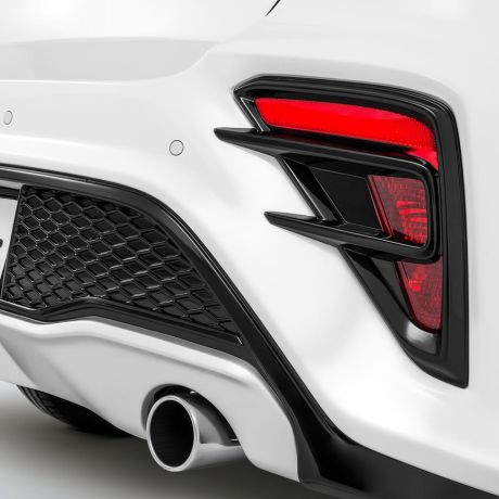 Бампер задний "Kudos" под раздвоенный глушитель для Kia Rio (2017-2020) купить недорого с доставкой в Люберцы