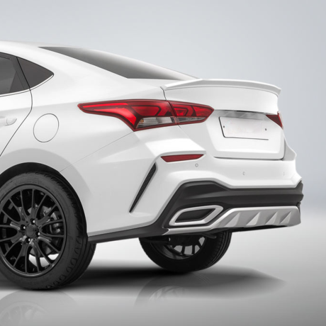 Бампер задний "Quant" для Hyundai Solaris (2017-2020) купить недорого с доставкой в Люберцы