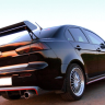 Накладки на пороги "2.0" для Mitsubishi Lancer X (2007-2016) купить недорого с доставкой в Люберцы