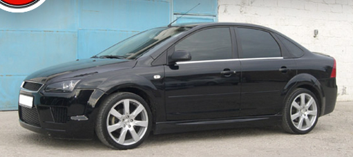 Накладки на пороги "ICС" для Ford Focus 2 (седан, хэтчбек 3-5D)(2004-2011) купить недорого с доставкой в Люберцы