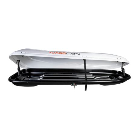 Автобокс YUAGO Cosmo 210 (тиснение) (EuroLock), белый, 485л купить недорого с доставкой в Люберцы