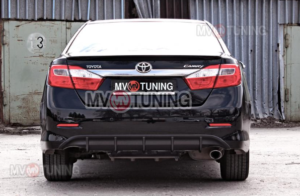 Диффузор заднего бампера var №1 (под окраску) для Toyota Camry XV50 (2012-2014) купить недорого с доставкой в Люберцы