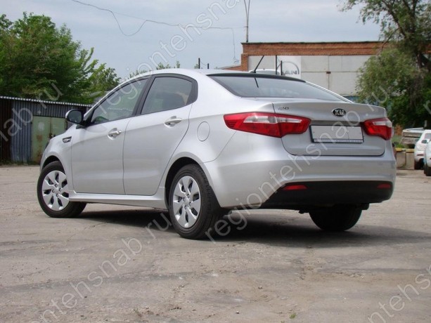 Накладки на пороги для Kia Rio (2010-н.в.) купить недорого с доставкой в Люберцы