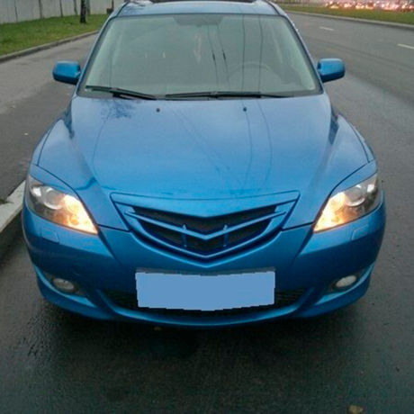 Решетка радиатора "Значок" для Mazda 3, хэтчбэк (2003-2009) купить недорого с доставкой в Люберцы