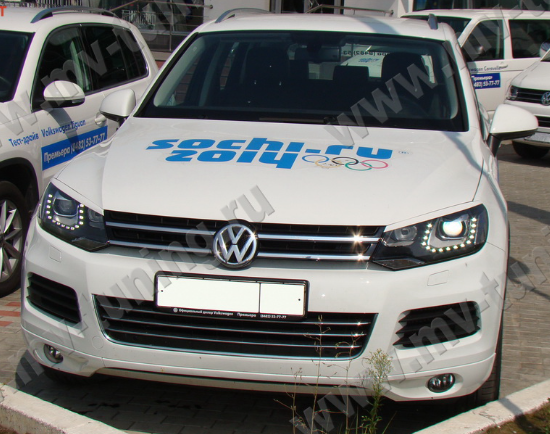 Накладки на фары (реснички) для Volkswagen Touareg (2nd generation) (2010-2015) купить недорого с доставкой в Люберцы