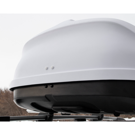 Бокс-багажник на крышу аэродинамический White "Turino Compact" купить недорого с доставкой в Люберцы