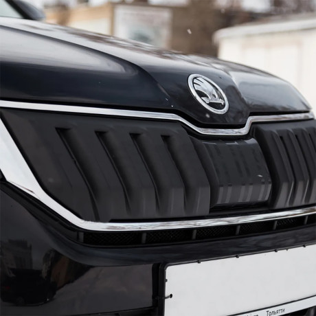 Зимний экран верхний, (текстурный пластик) для Skoda Kodiaq (2016-2021) купить недорого с доставкой в Люберцы