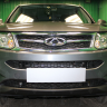 Защита радиатора "Standart" Chery Tiggo 5 (2014-2016) низ, чёрная купить недорого с доставкой в Люберцы