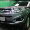 Защита радиатора "Standart" Chery Tiggo 5 (2014-2016) низ, чёрная купить недорого с доставкой в Люберцы
